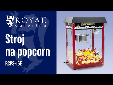 video - Stroj na popcorn - černá stříška