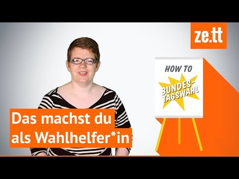 Das machst du als Wahlhelfer*in