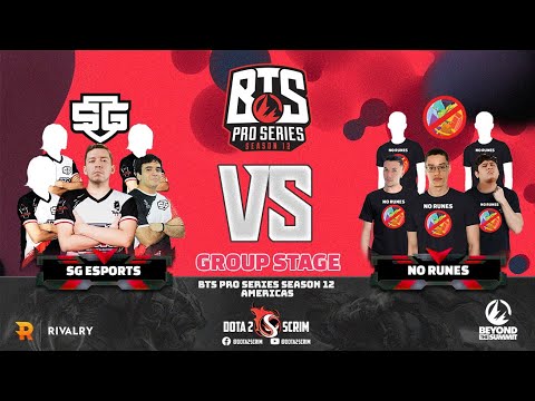 SG esports vs No Runes - BTS Pro Series Season 12: Americas - Group Stage - BO2
