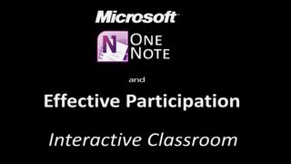 Effective Participation - Microsoft One Note & 21st Century Learning