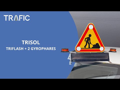 Trisol - Triflash + 2 gyrophares LEDS autonome (Fabrication TRAFIC Signalisation)