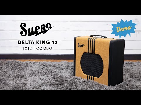 Supro Delta King 12 Black & Black image 7