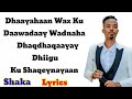 QAMAR SUUGANI NOLOSHA II DHAMWYSTIRTEE HEES CUSUB 2020 Lyrics