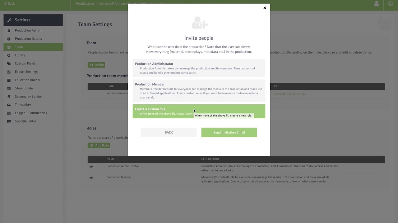 Limecraft Flow - Team Management