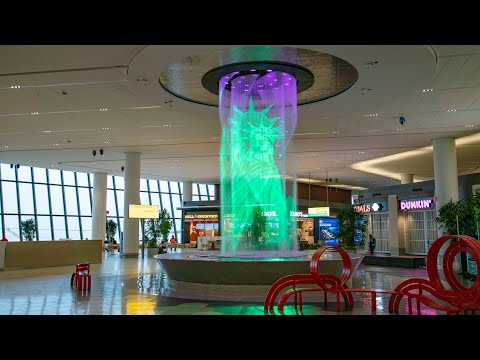 Terminal B Water Feature Show, "Iconic NY"