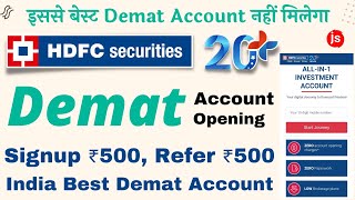 HDFC Demat Account Opening Process | Hdfc Securities Demat Account Opening Online | Hdfc Securities