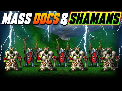 MASS Docs and Shamans! - QUEST FOR RANK 1 - WC3 - Grubby