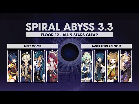 Spiral Abyss 3.3 [ All 4-Stars Characters and 3-Stars Weapons ] - Floor 12 Clear