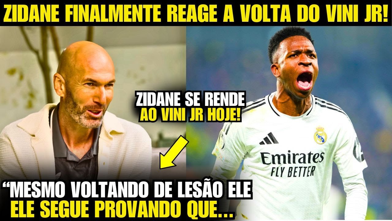 🚨 Olha como o ZIDANE REAGIU Á VOLTA DO VINICIUS JR ONTEM!