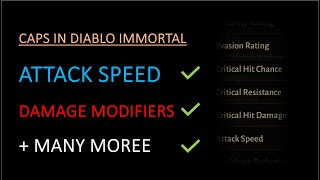 STAT CAPS IN DIABLO IMMORTAL - Make correct choices when choosing between different items!