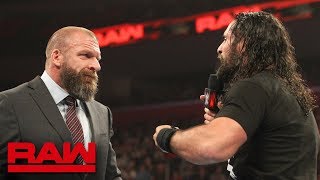 Triple H questions Seth Rollins drive: Raw Dec 31 