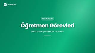 e-muavin Öğretmen Görevleri: Şube ve Kulüp Rehber Öğretmenleri, Zümreler | Eğiti