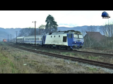 Jimmy 64-0922-6 & IR366-1"Harghita" Brașov-Oradea in Gara Bratca Station  - 05 December 2020