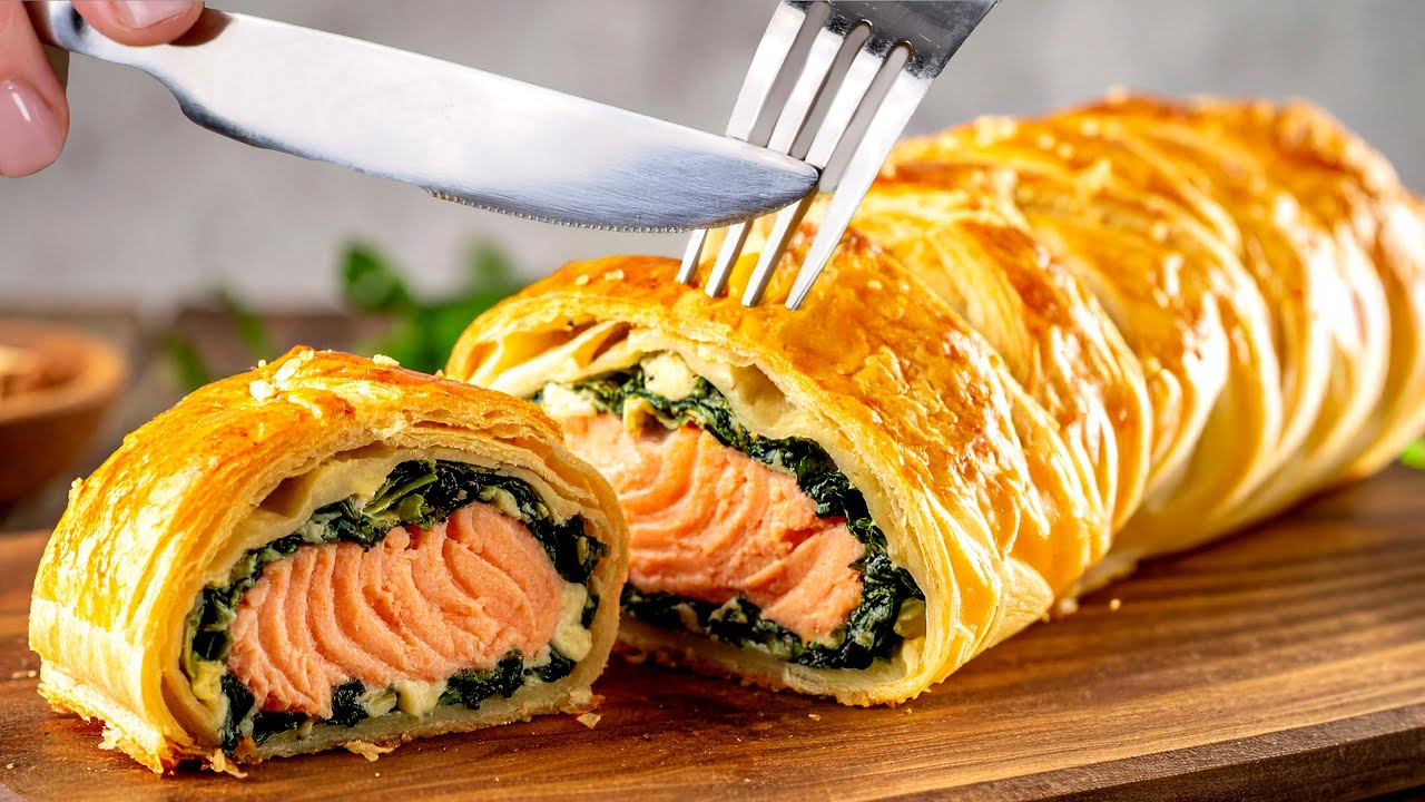Salmon Puff Pastry Bake by Fischrezepte — recipe photo