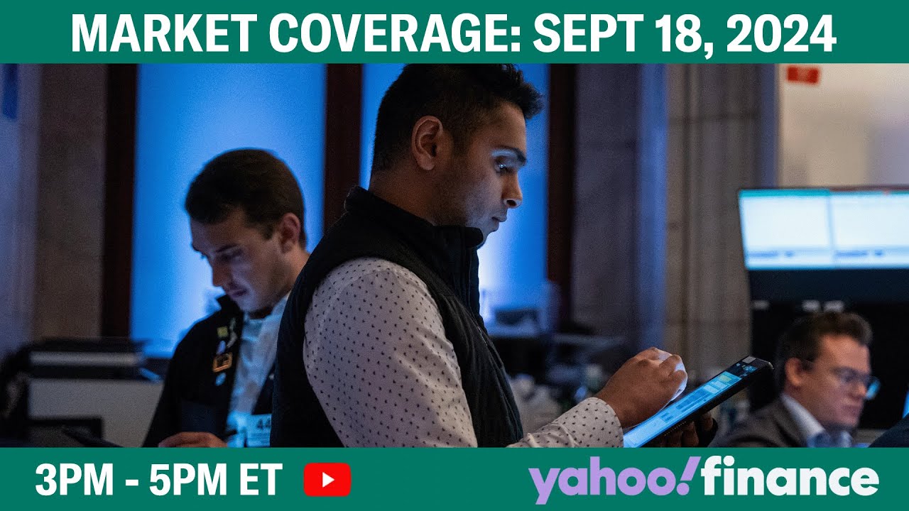 Federal Reserve cuts interest rates by half a percentage point, stocks end lower