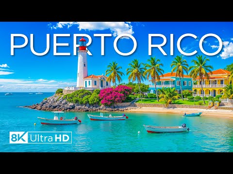 Puerto Rico 8K - Ishulli i Magjepsjes me brigjet dhe pyjet e shiut të puthur nga dielli