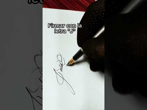 ✍️ Cómo Hacer una Firma con la Letra "J"  Diseño Elegante 🎨 #Firmas #Caligrafía #DiseñoPersonalizado