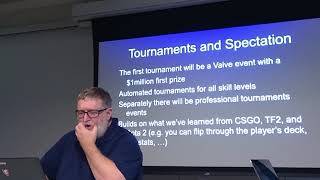 Гейб Ньюэлл обсуждает артефакт в штаб-квартире Valve