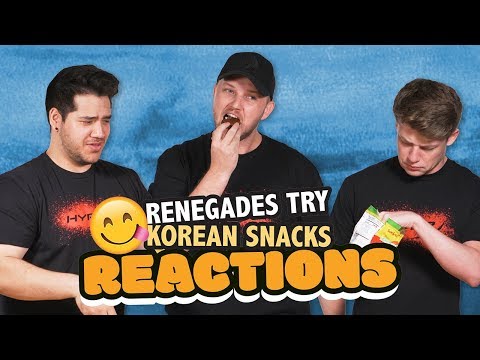 Australians try Korean snacks - Reactions of Detroit Renegades CS:GO  - HyperX Moments