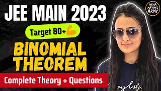 JEE 2023 : BINOMIAL THEOREM for JEE MAINS & ADVANCED | DROPPERS + FRESHERS ONE SHOT | NEHA AGRAWAL