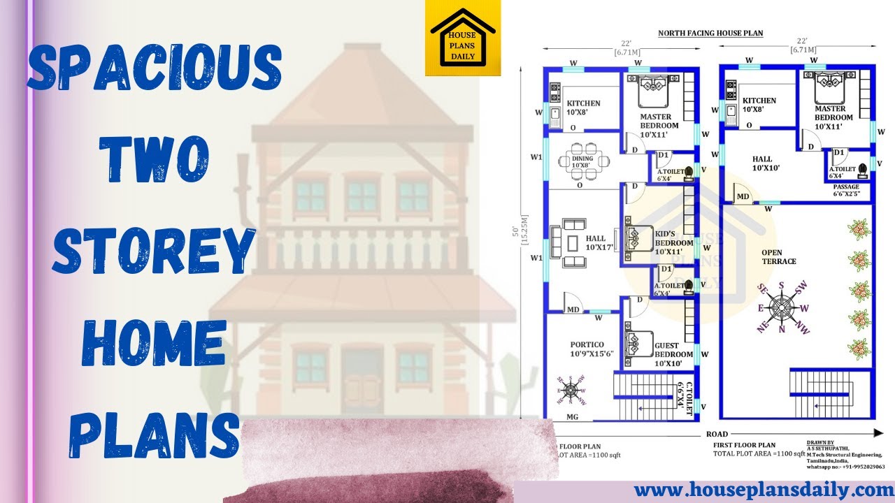 Spacious Two Storey Home Plans Designs | Low-Cost Home