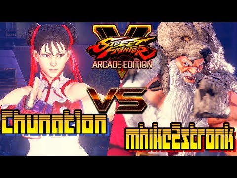 SFV/SF5 AE ☆ Chunat1on (Chun li) VS  mhike2stronk (Zangierf) Street fighter V Arcade edition
