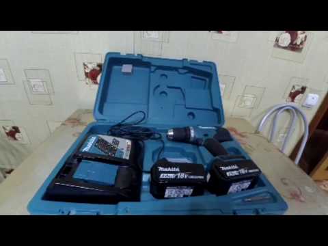 Makita DDF453RFE drill Juodas,Mėlyna 1.6kg video