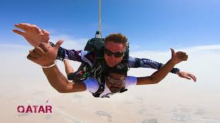 preview picture of video 'SKYDIVE QATAR || MY 1ST ADVENTUROUS JUMP'