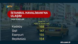 İstanbul Havalimanı'na taksi ücreti ne kadar? (39 ilçe için tarife)