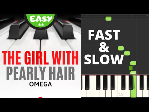 The Girl with Pearly Hair I Gyöngyhajú lány OMEGA Easy Piano Tutorial 👇 Sheet Music 👇 for Beginners