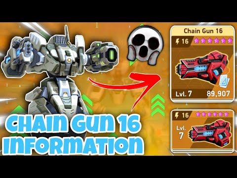 Chain Gun 16 Unlock Full Information ⚡ | Nomad With Chain Gun 16 - Mech Arena