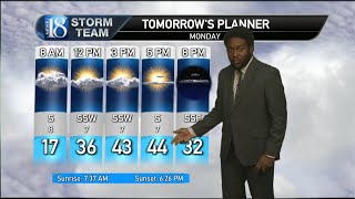 February 18, Sunday 11 PM Weather Forecast