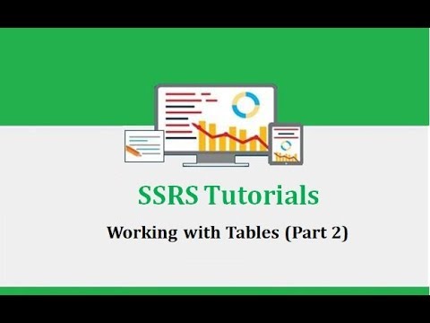 SSRS Tutorials - 4.Working with Tables (Part 2) - Page Size / Header Repeat / Calculated Fields