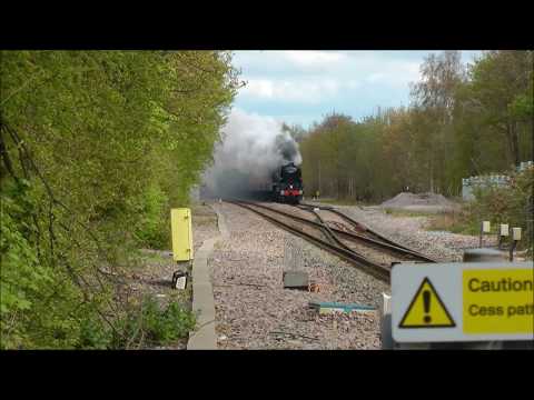 34052 "Lord Dowding" with the Welsh Borders Explorer, 29th April 2018