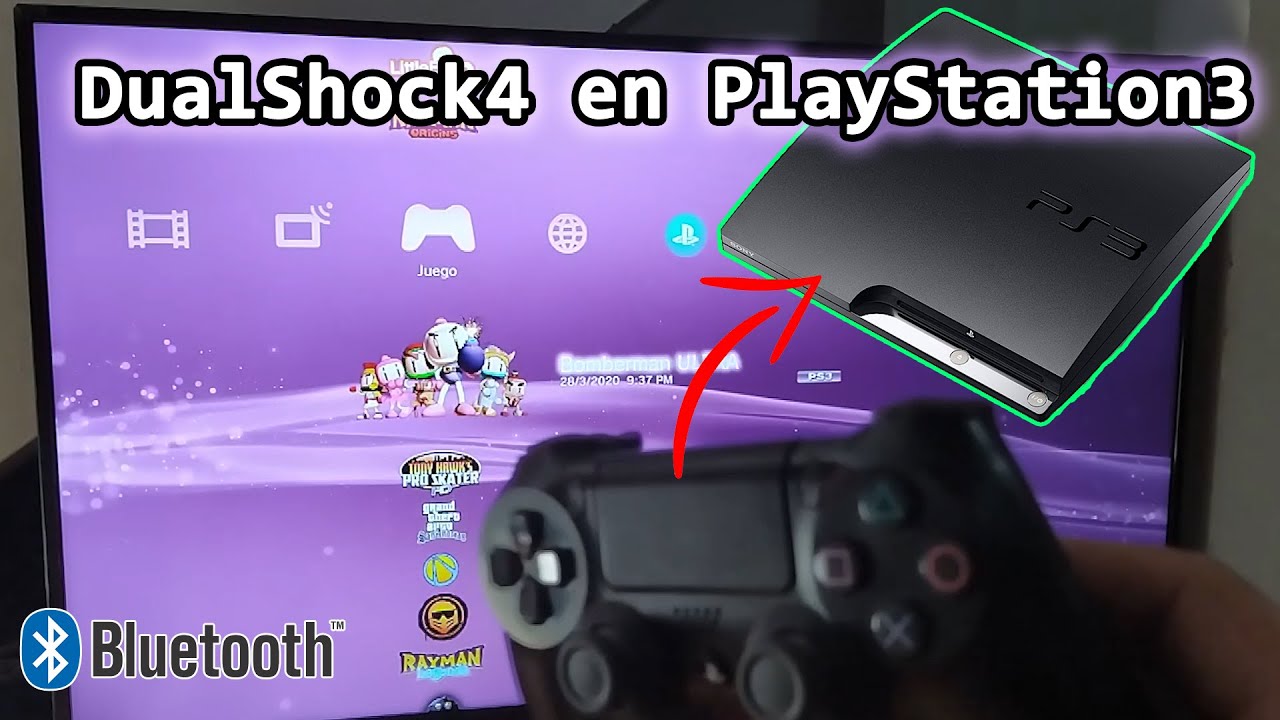 Como usar tu Control/mando de Ps4 en Ps3 *Sin cables* 🎮
