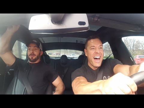 Priceless Tesla P85D Launch Reaction | Micah LaCerte | Optimus Prime