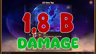 Hero Wars - Amazing 1,8 Bln against Osh #herowars #хроникихаоса #asgard