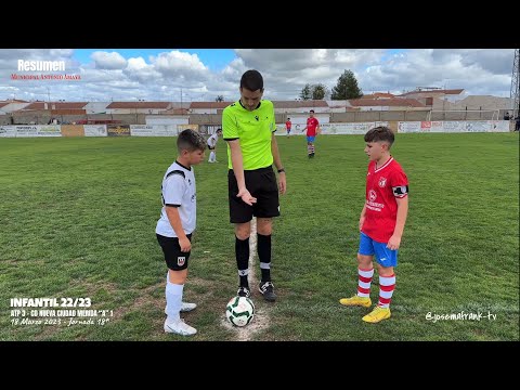 INFANTIL J18ª 22/23 🎥RESUMEN ATLETICO PUEBLONUEVO 3 - CD NUEVA CIUDAD MÉRIDA “A” (18/03/23)