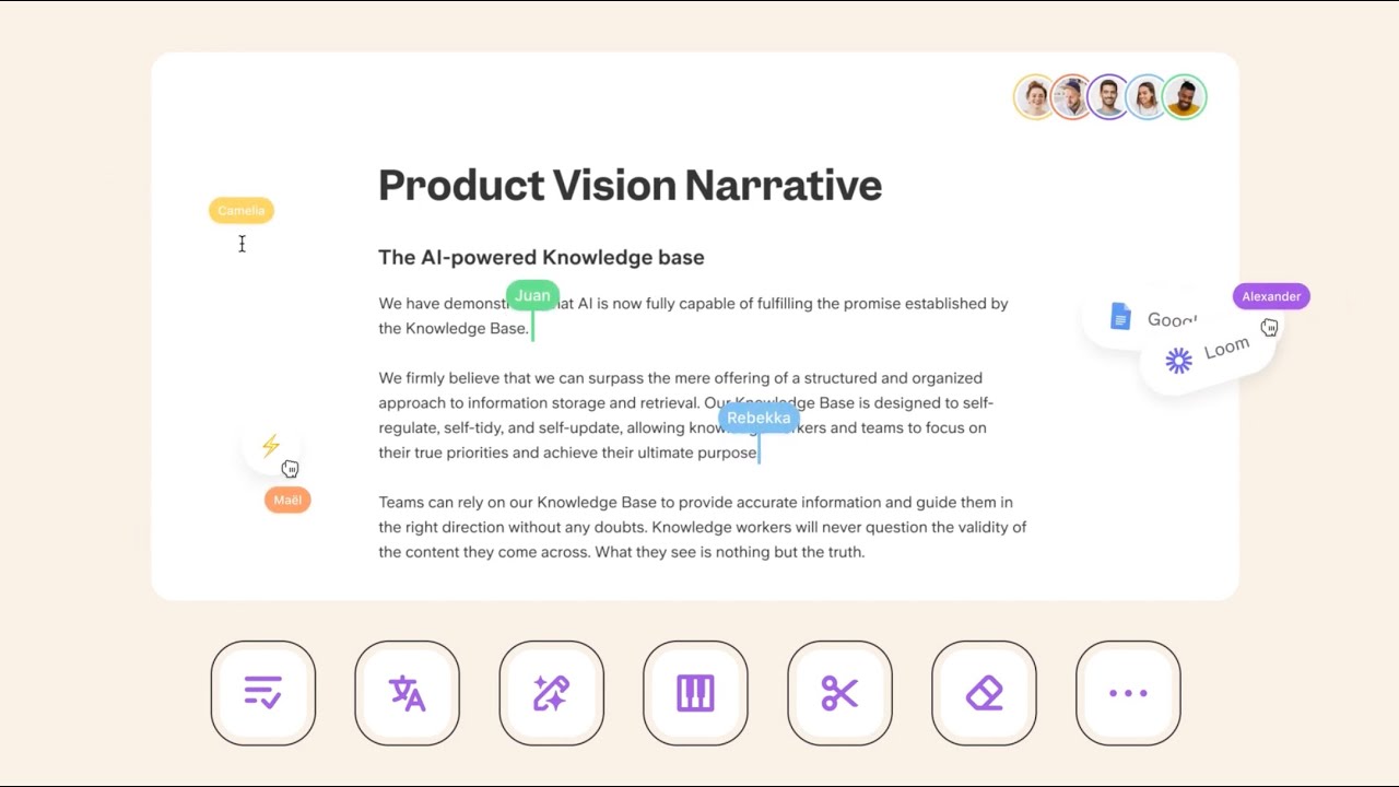 Slite knowledge management platform demonstration