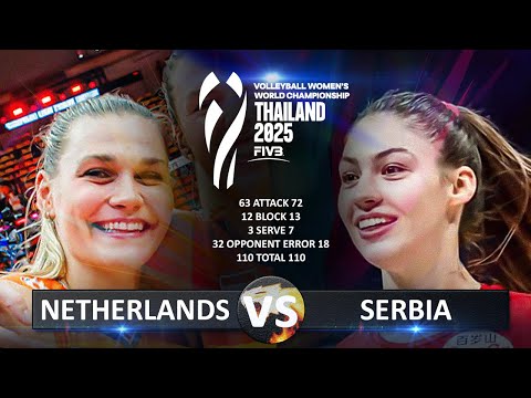 Netherlands vs Serbia | Women's World Championship 2025 | Round of 16