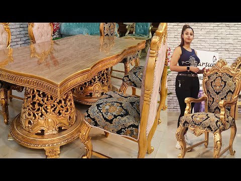 YT853 Most Beautiful Dining Table Set  |  Best Wooden Dining Set Design | Modern Dining Table Set Video