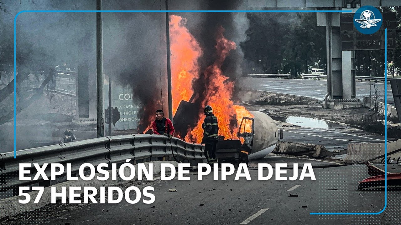 Esto se sabe de la explosión de la pipa de gas en el Puente de la Concordia