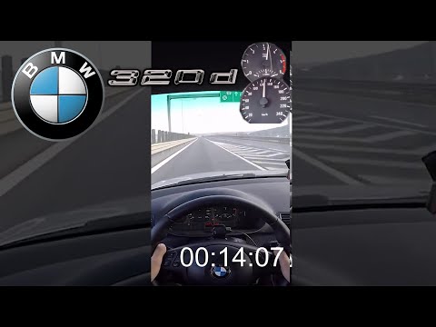 BMW E46 320d TOP SPEED ACCELERATION 0-200 km/h #Shorts