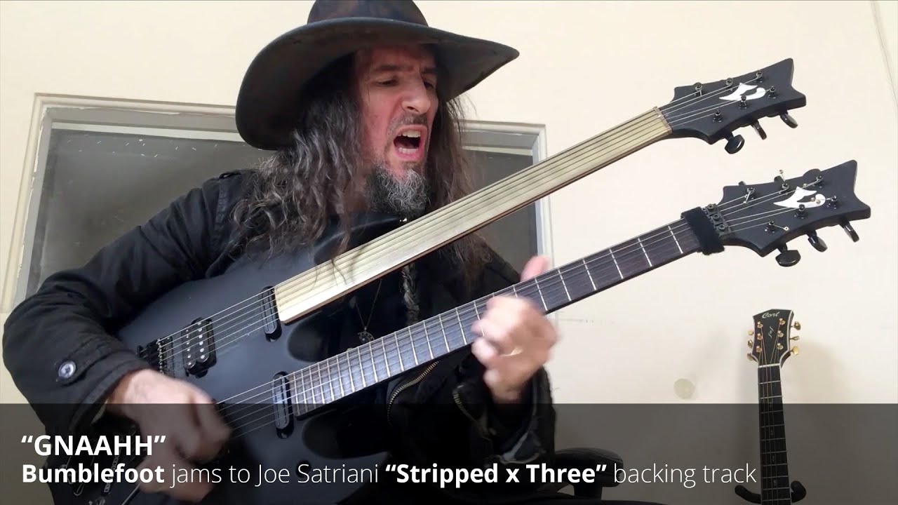 Bumblefoot jams to Joe Satriani's