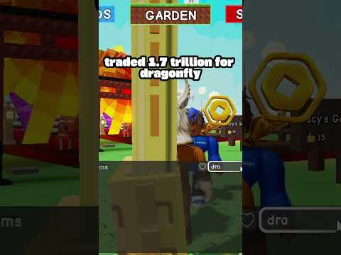 i traded for dragonfly in roblox grow a garden #growagarden