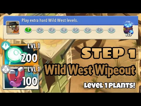Plants vs Zombies 2 | Epic Quest: Wild West Wipeout - Step 1
