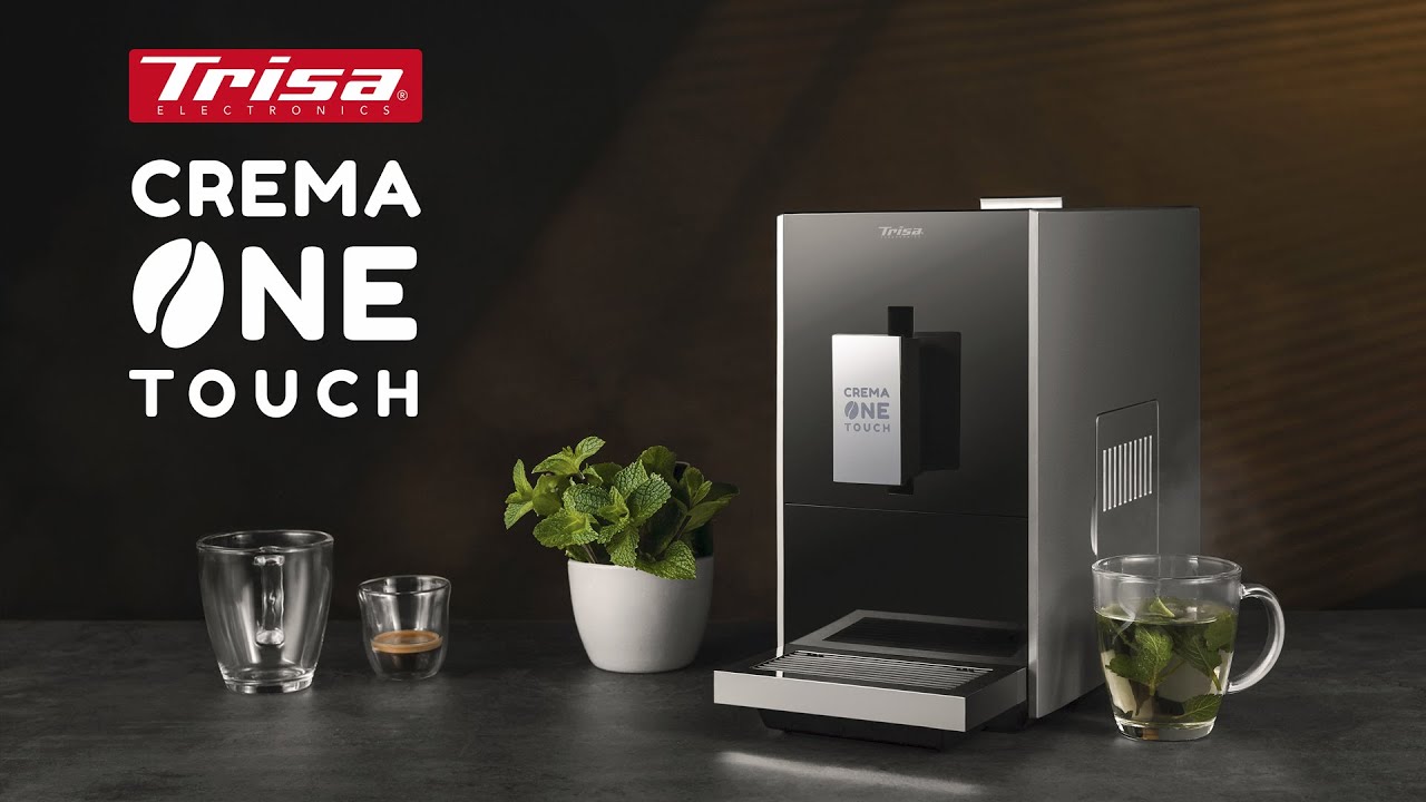 Trisa Kaffeevollautomat Crema One Touch Schwarz/Silber
