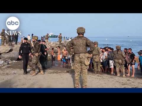 Migrants return to Morocco from Spanish border