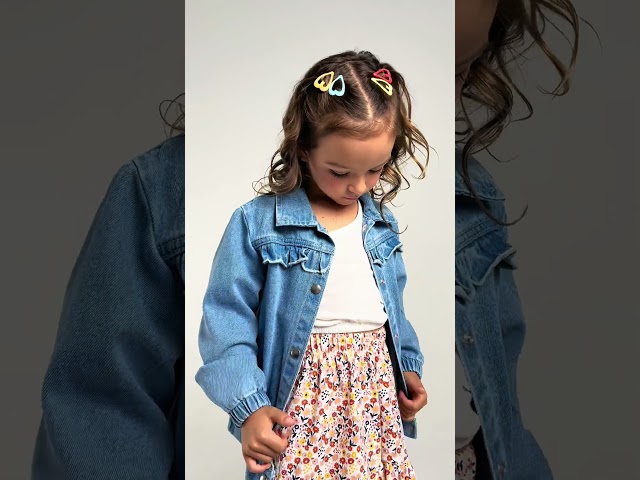 Vídeo relacionado con Sywiyi Chaqueta brillante para niña, chaqueta corta, sudadera con cremallera, hip hop, danza, ropa de fiesta temática, rojo, 146-152