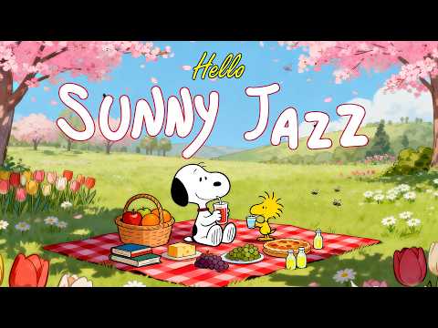 Goodbye Spring with Snoopy 🌸☀️ Uplifting Jazz for Good Mood & Sunny Moments at Snoopy Station
